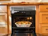 The oven is small but gets the job done.