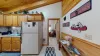A full fridge is located here as well.
