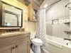 Upstairs private bedroom ensuite bathroom.