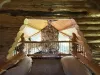 Beautiful loft area with seating.
