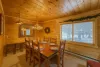 Dining area for family dinner.