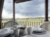 Deck patio table