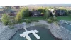 Aerial view of the driveway.