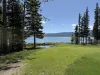 Lake view from shoreline.
Shared with main cabin guests.