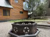 Nice graveled fire pit area. Bring your firewood.