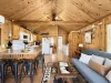 Very open layout to access different areas of the cabin.