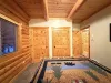 Natural light beams into the room from the window during the day.