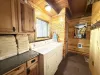 Washer and dryer is located on the main level. Hot tub towels and laundry soap provided.