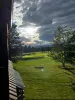 Beautiful views of the golf course just outside the cabin.