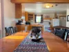 View from the kitchen table into the kitchen.