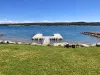 Private boat dock to enjoy the water during the summer months.