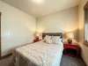 2nd bedroom with a Queen size bed.