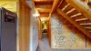 Downstairs hallway that gives you access to the bathroom and downstairs bedrooms.