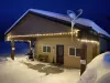 Beautiful lights to illuminate the cabin at night.