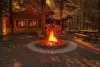 Hang out by the fire pit with your family.