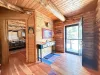 Entryway with access to the living room.