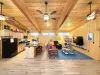In the entrance you are greeted by the living and kitchen area.
