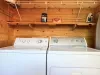Full size washer and dryer located on the main level, laundry soap is provided.