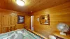 Lots of decor to accent the cabin's design.