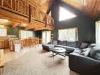 Hand crafted Log cabin with loft upstairs and kitchen downstairs.