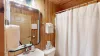 Full size shared bathroom.