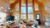 Big open windows illuminate the cabin and bring in lots of natural light during the day.