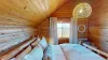 Lots of natural light flows into the room.