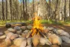 Hang out around the fire pit and roast that perfect marshmallow