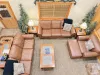 View of the living room from the loft.