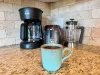 Enjoy a hot cup of coffee in the morning and see if you can spot a moose out the front windows.