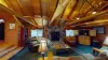 Large open living room with a wood fireplace. Bring your wood.
