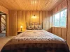 Lots of natural light flows in the room.