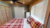 Large window brings in lots of natural light.