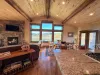 Lots of natural light flows into the kitchen.