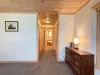 View from the master bedroom to the full master bathroom.