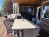 Outside deck with seating to take in the views.
