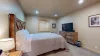 Large window to let in natural room during the day.