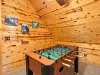 Foosball table upstairs.