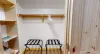A closet is located within the room to store your belongings.