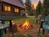 Relax by the fire and roast that perfect marshmallow.