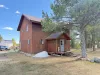 View of the front of the cabin toward the back.