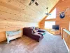 Designed with families in mind, the spacious media loft comfortably accommodates everyone and includes a convenient Pack 'n Play baby crib for your little ones.