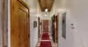 Long hallway that connects all the bedrooms.