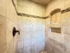 Master bathroom large walk in shower.