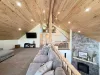 Loft is equipped with smart tv for entertainment.