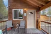 The front porch with seating and enjoying warm summer nights.