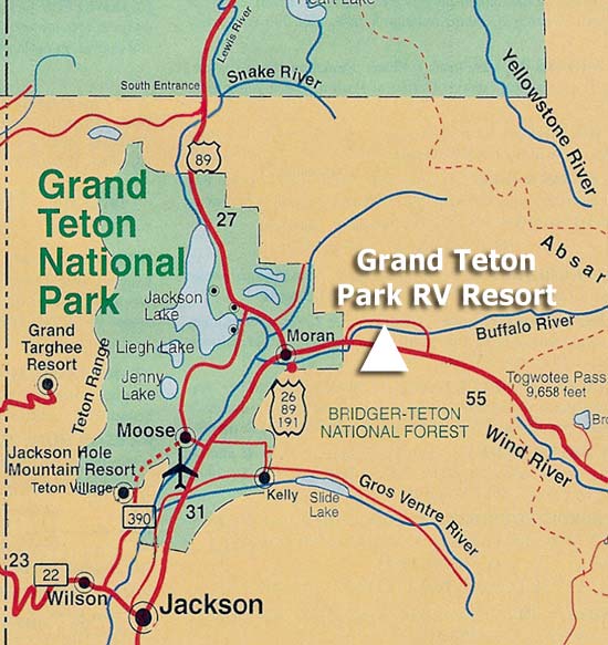 Grand Teton National Park Map